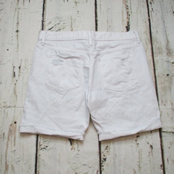 Mossimo Destroyed Boyfriend Bermuda Jean Shorts - Picture 2 of 5